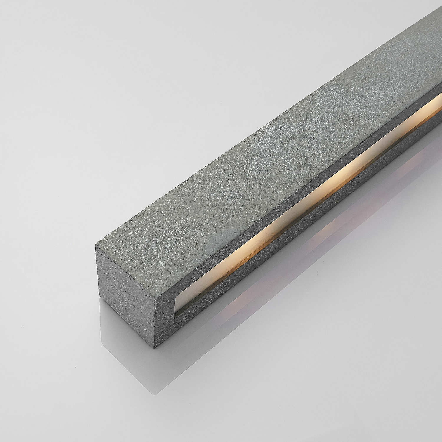 B-Ware Lindby Nellie Led Beton Wandleuchte Wandleuchte Außenwandleuchte Grau L 50,8 Cm