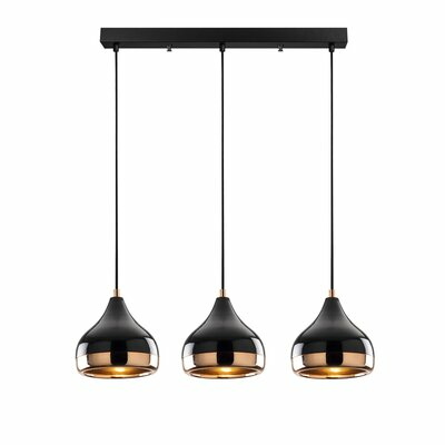 Glam Hb Folse Tropfen Pendelleuchte Deckenleuchte Deckenlampe 3 Flammig Schwarz B-Ware