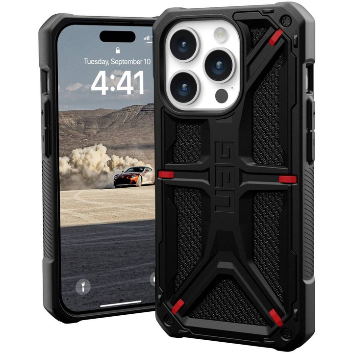 Urban Armor Gear Monarch Backcover Apple iPhone 15 Pro Kevlar Handyhülle Hülle