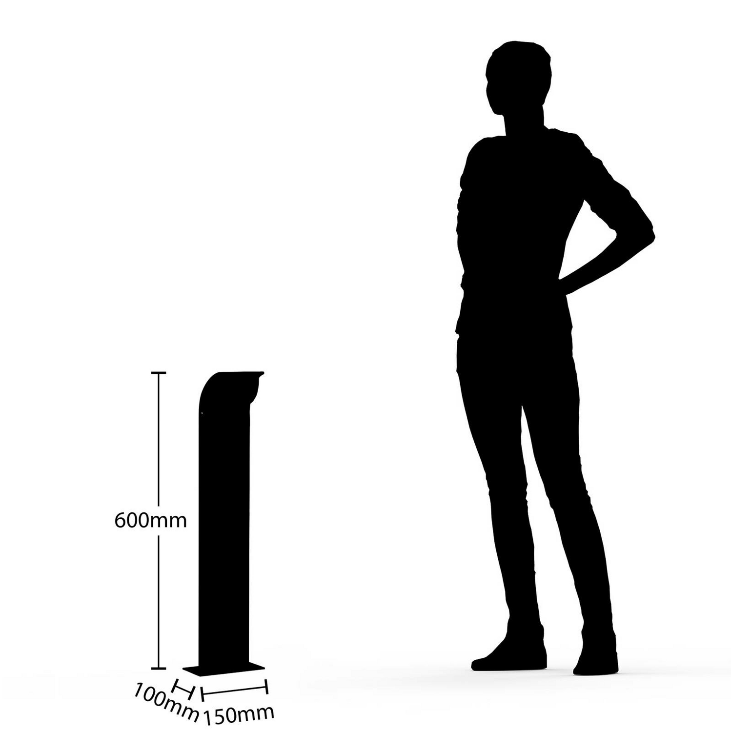 B-Ware Lucande Tinna Led Sockelleuchte Wegeleuchte Gartenlampe Außenleuchte Außenlampe