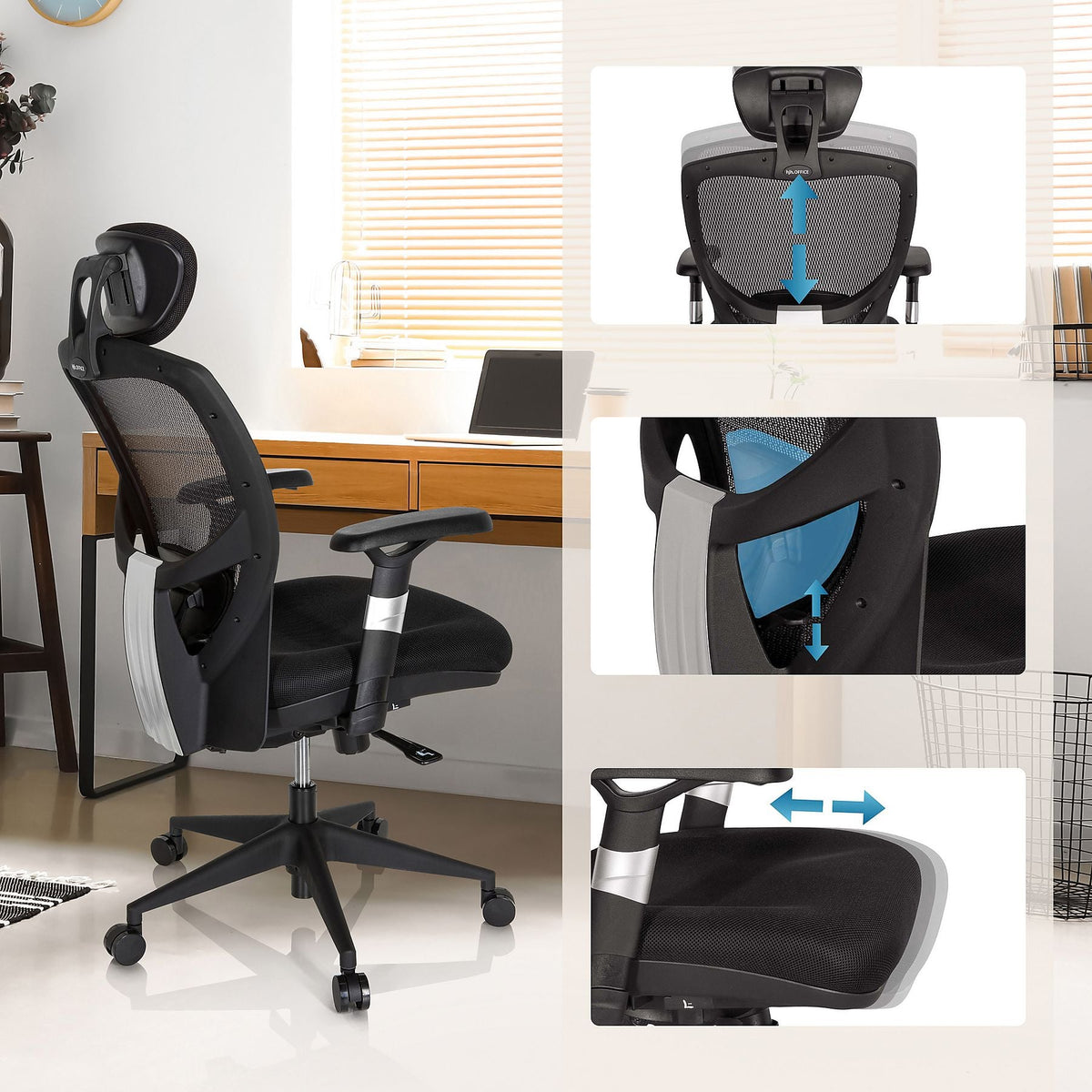 hjh OFFICE Bürostuhl Chefsessel VENUS BASE Ergonomie Design SIEHE TEXT/FOTO - 4260182534526