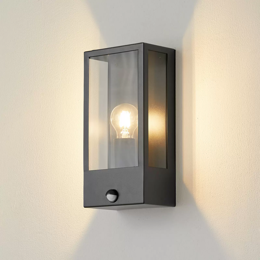 Lindby Ilana Außenwandleuchte Mit Sensor Schwarz Wandleuchte Wandlampe Lampe B-Ware