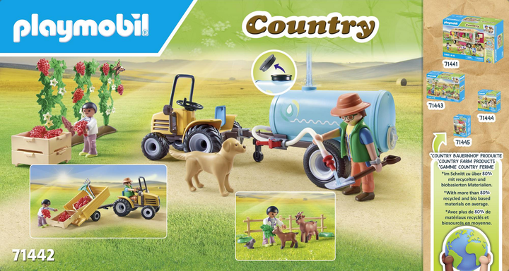 Playmobil Country 71442 Traktor mit Anhänger und Wassertank