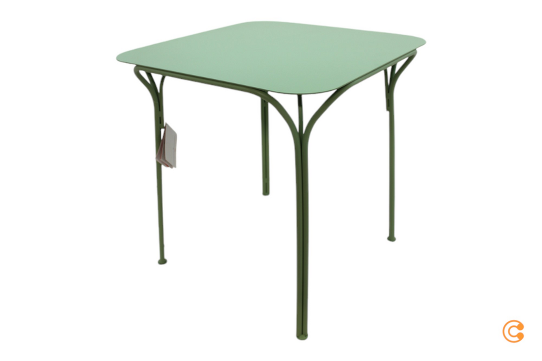 Kartell Hiray Gartentisch Tisch Gartenmöbel Beistelltisch 70x70cm salbeigrün