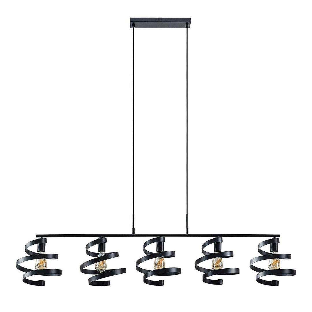 Lindby Colten Hängeleuchte Hängeleuchte Lampe Leuchte 5 Flammig Licht Schwarz B-Ware - 4251911730999
