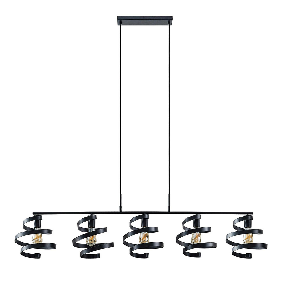 Lindby Colten Hängeleuchte Hängeleuchte Lampe Leuchte 5 Flammig Licht Schwarz B-Ware - 4251911730999