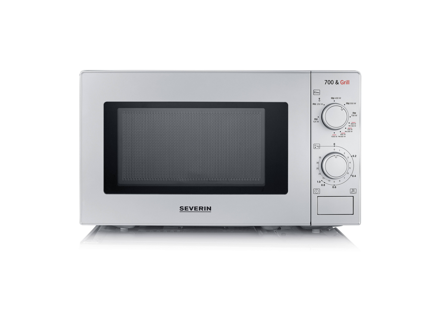 B-Ware Severin Mw 7900 Mikrowelle Silber 700 W Grillfunktion Timerfunktion Küchengerät