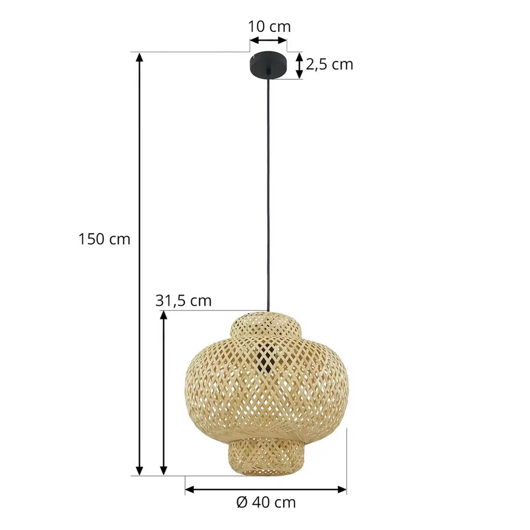 Lindby Venora Hängeleuchte 1fl Ø 40 cm bauchig Hängelampe Lampe Pendellampe E27