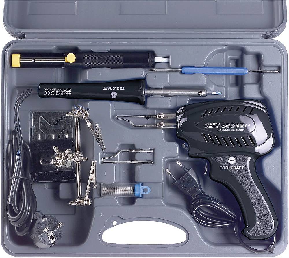 B-Ware Toolcraft Lötkolben Set 230 V Lötpistole 100 W Lötkolben 30 W 3. Hand Entlötpu87