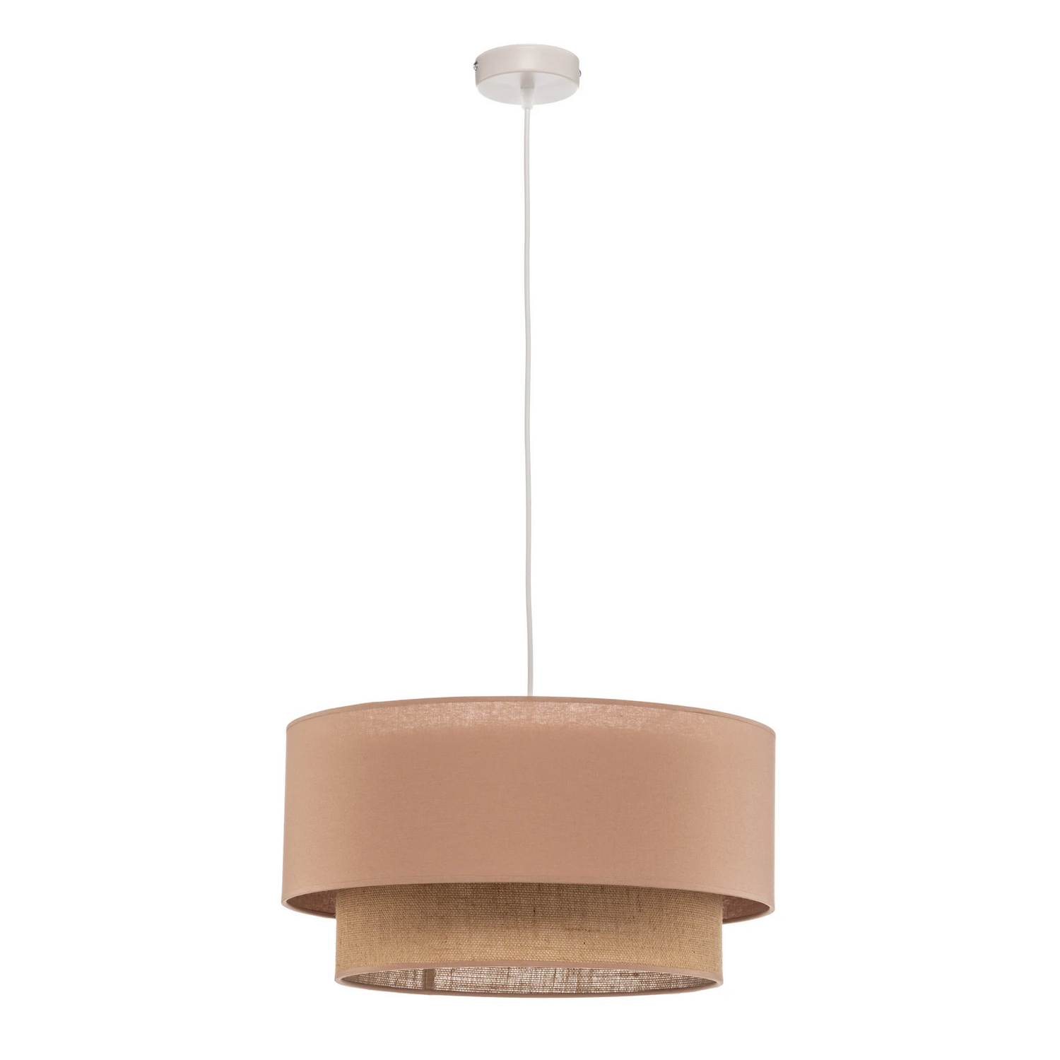 Euluna Hängeleuchte Boho Hängelampe Deckenlampe Lampe ø45cm 1flg Cappuccino/Jute B-Ware - 5903689189798