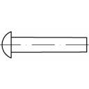 B-Ware Toolcraft 112141 3 Mm X 18 Mm 1000 St. Halbrundniete Niete Halbrundkopfniete