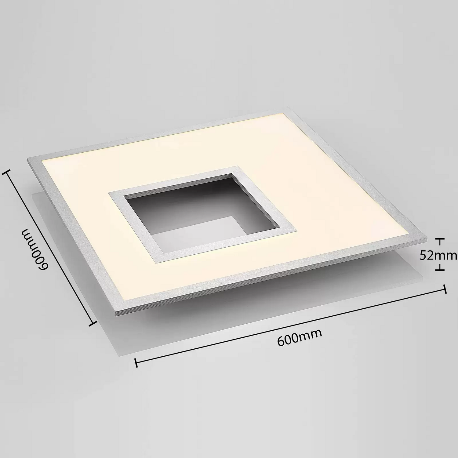 B-Ware Lucande Led Deckenleuchte Durun Hängeleuchte Lampe Dimmbar Cct Eckig 60 Cm175