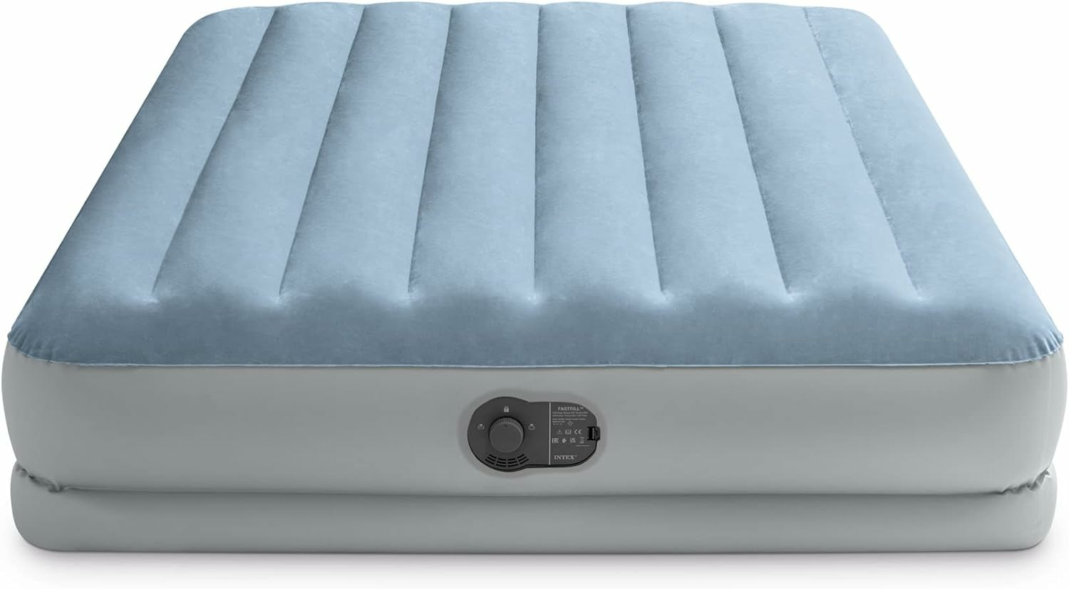 B-Ware Intex Queen Dura Beam Comfort Luftbett Bett Mit Fastfill Usb Pumpe Aufgeblasen