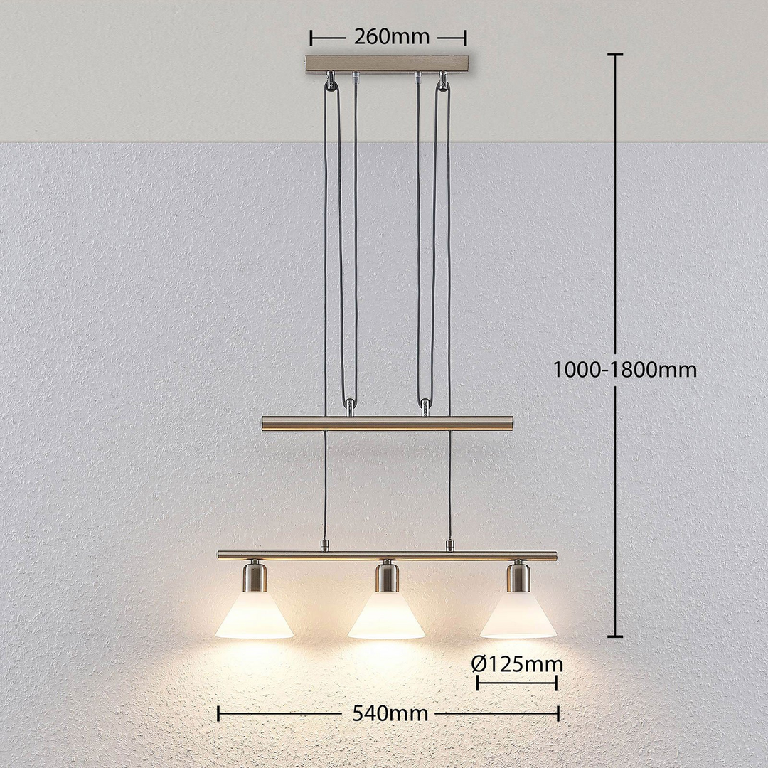 Lindby Pendelleuchte Delira Pendelleuchte Lampe Leuchte Licht 3 Flammig E14 G612 B-Ware