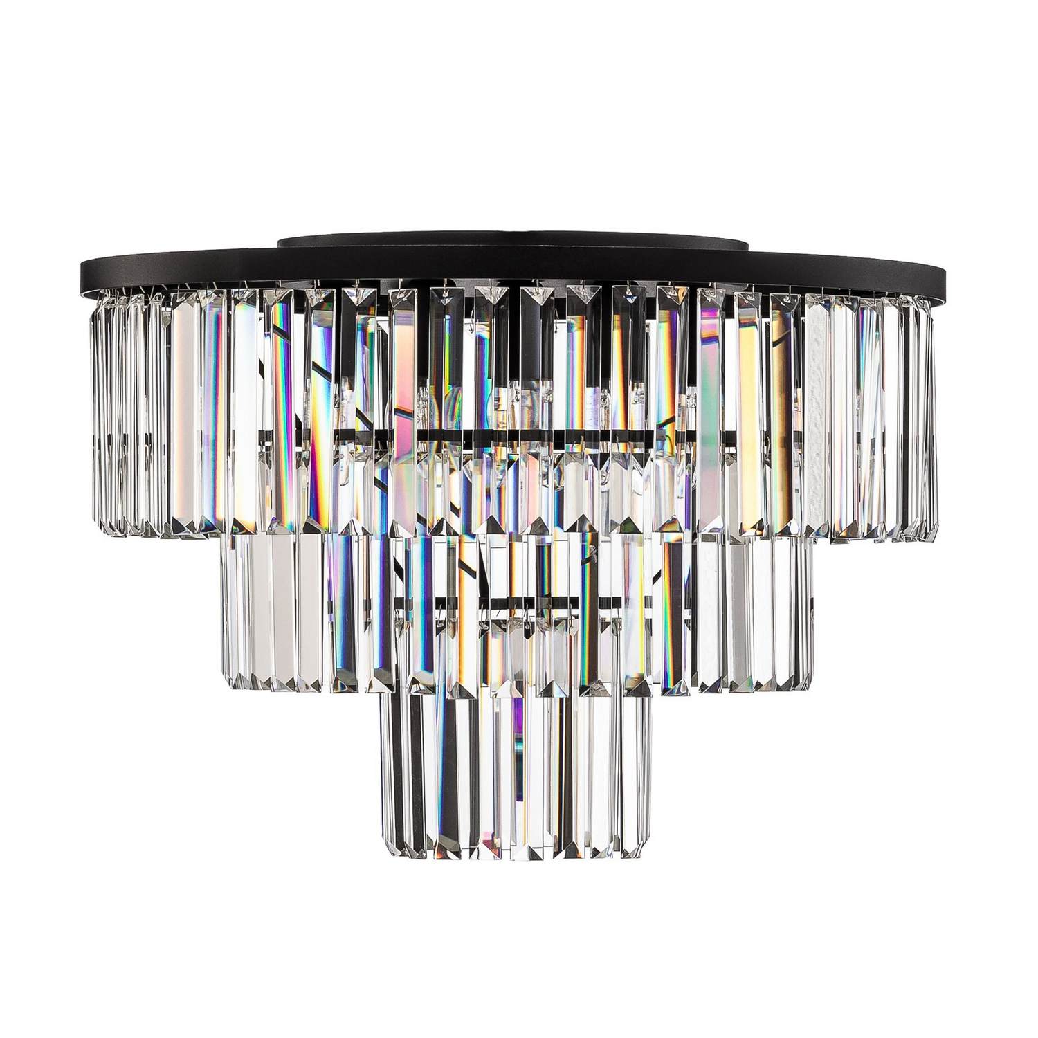 B-Ware Nowodvorski Deckenleuchte Cristal Kronleuchter Lampe Transparent Schwarz ø 56cm - 5903139762793
