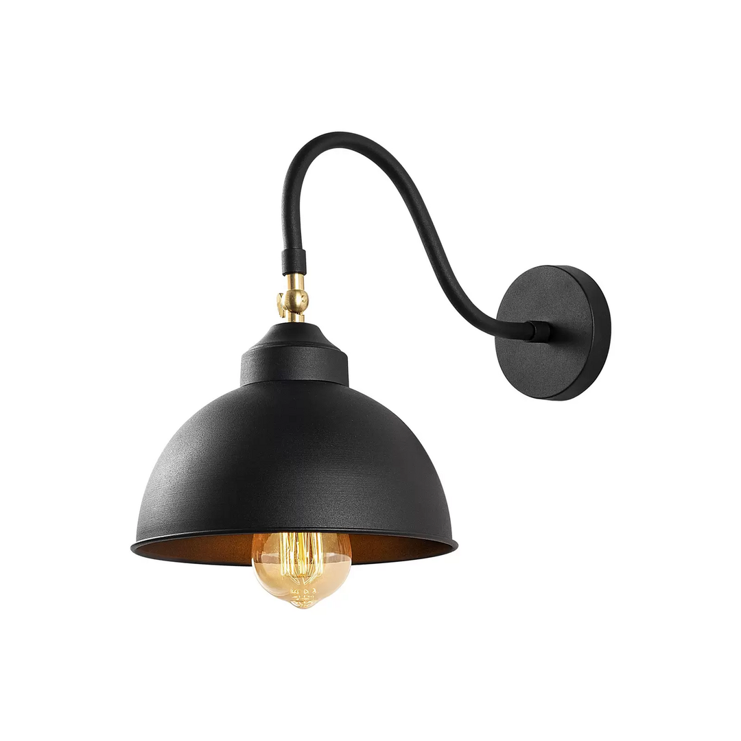 Wandleuchte Saglam 3742 justierbar schwarz Wandlampe Lampe Leuchte Spot Licht