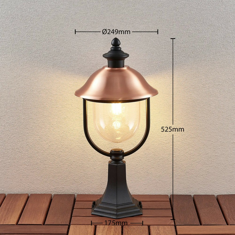 B-Ware Lindby Clint Sockelleuchte Gartenleuchte Wegeleuchte Wegelicht Laterne Lampe E27