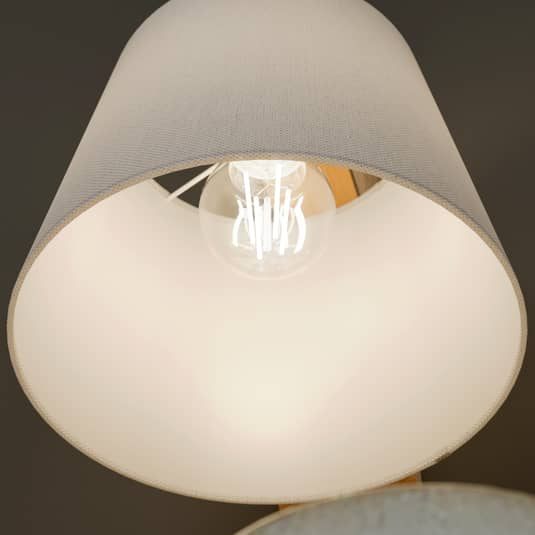 Euluna Wandleuchte Sweden mit Holzgestell Wandlampe Leuchte Lampe Eiche rustikal