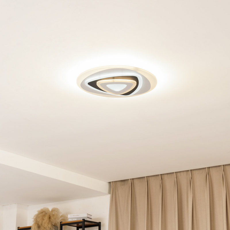B-Ware Lindby Deckenleuchte Deckenlampe Led Rebeka Fernbedienung Rund Weiß Anthrazit208