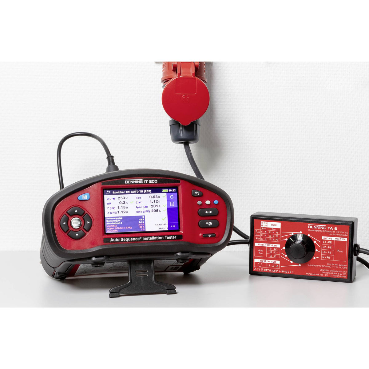 Benning IT 200 Installationstester VDE-Norm Prüfgerät VDE-Prüfgerät Testgerät - 4014651441064