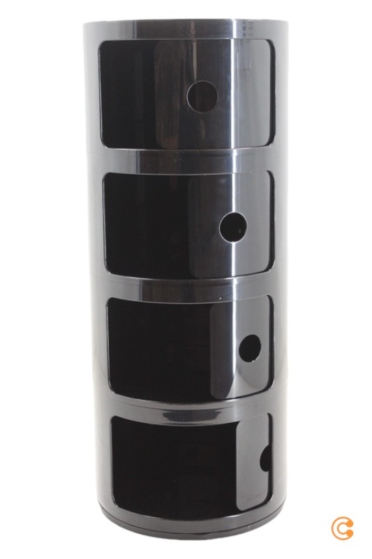 B-Ware Kartell Componibili Aufbewahrungscontainer Box Container 4985 Schwarz210