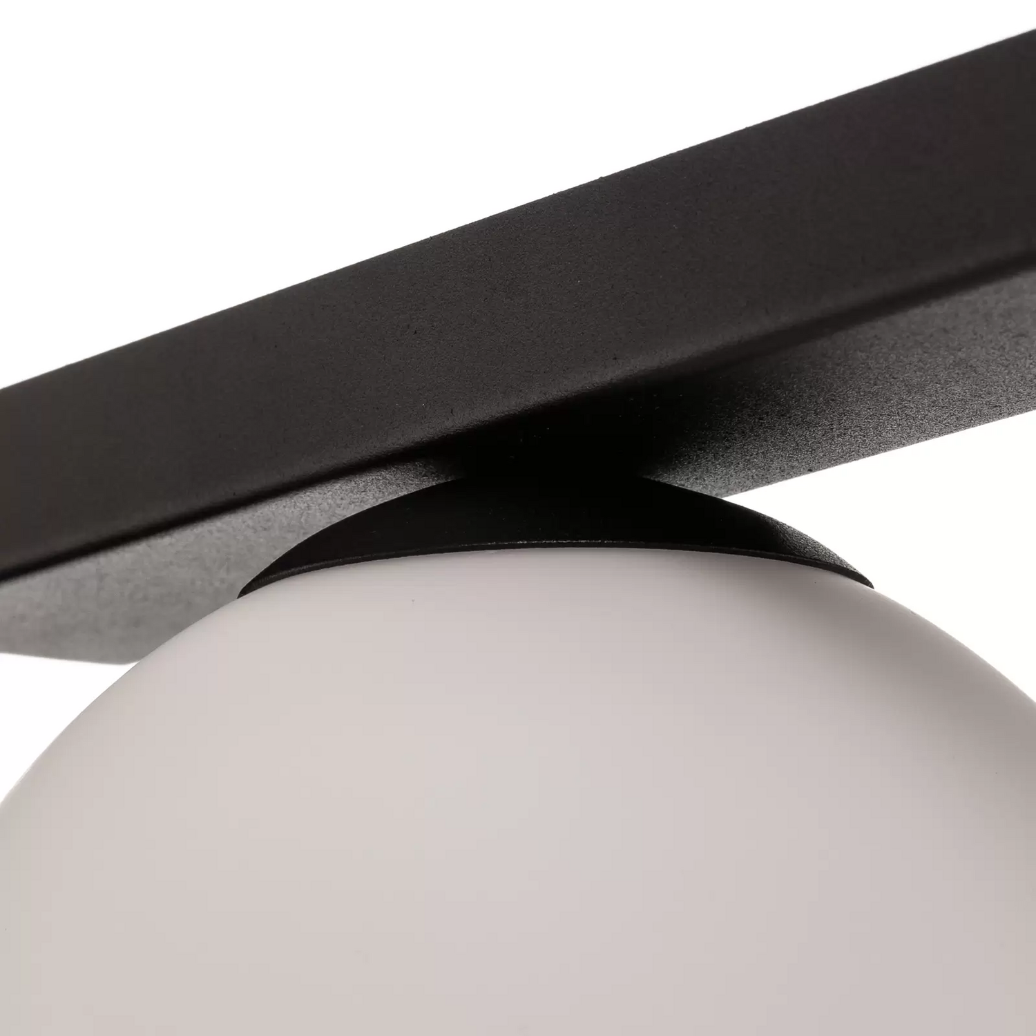 B-Ware Deckenlampe Fit Schwarz/Opal Einflammig Deckenleuchte Lampe Leuchte Spot Licht