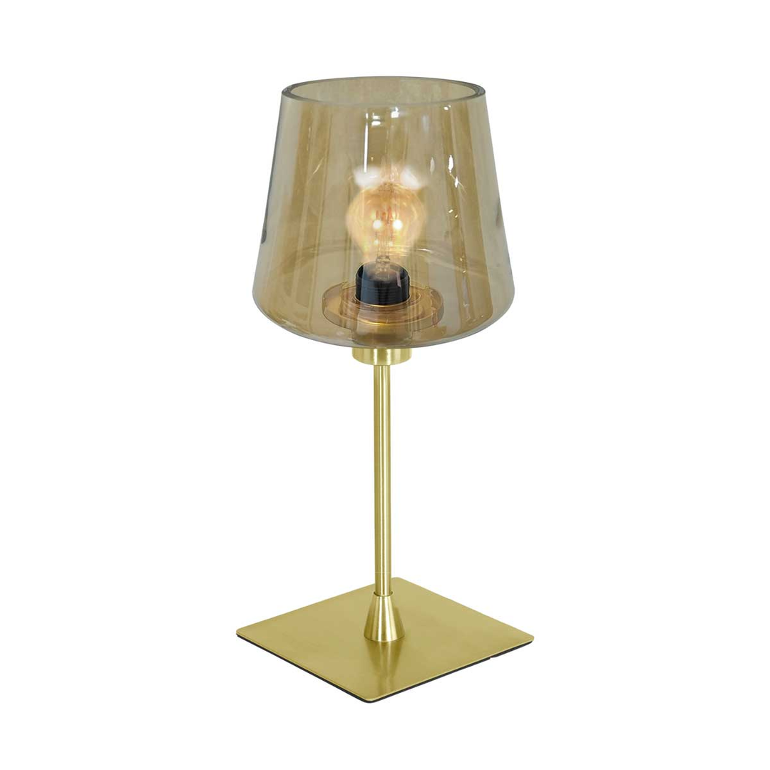 Tischleuchte ANCILLA in Messing dimmbar Lampe Licht Leselampe Leuchte Tischlampe