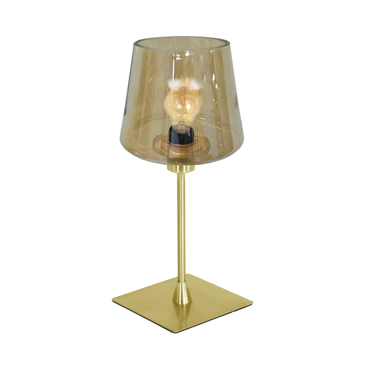 Tischleuchte ANCILLA in Messing dimmbar Lampe Licht Leselampe Leuchte Tischlampe