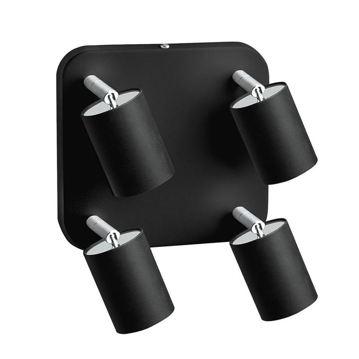 Nowodvorski-Lighting Deckenlampe Eye Spot vierflammig Quadrat schwarz Lampe Spot