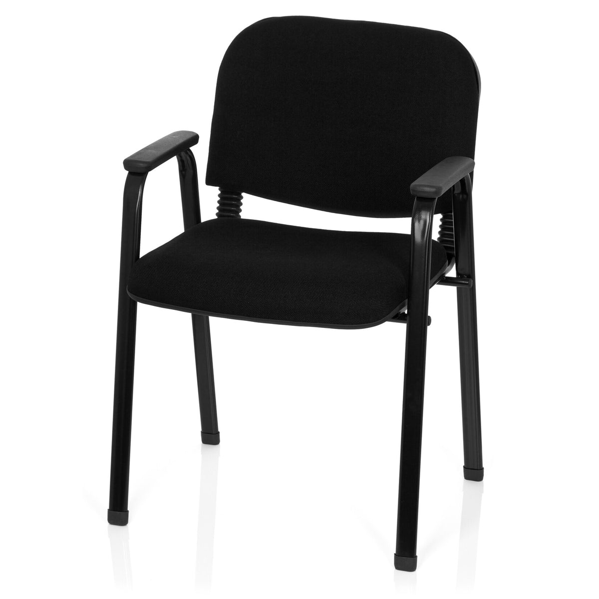 hjh OFFICE XT 600 XL Besucherstuhl Lehnstuhl Konferenzstuhl Lounge Stuhl schwarz - 4251084639648