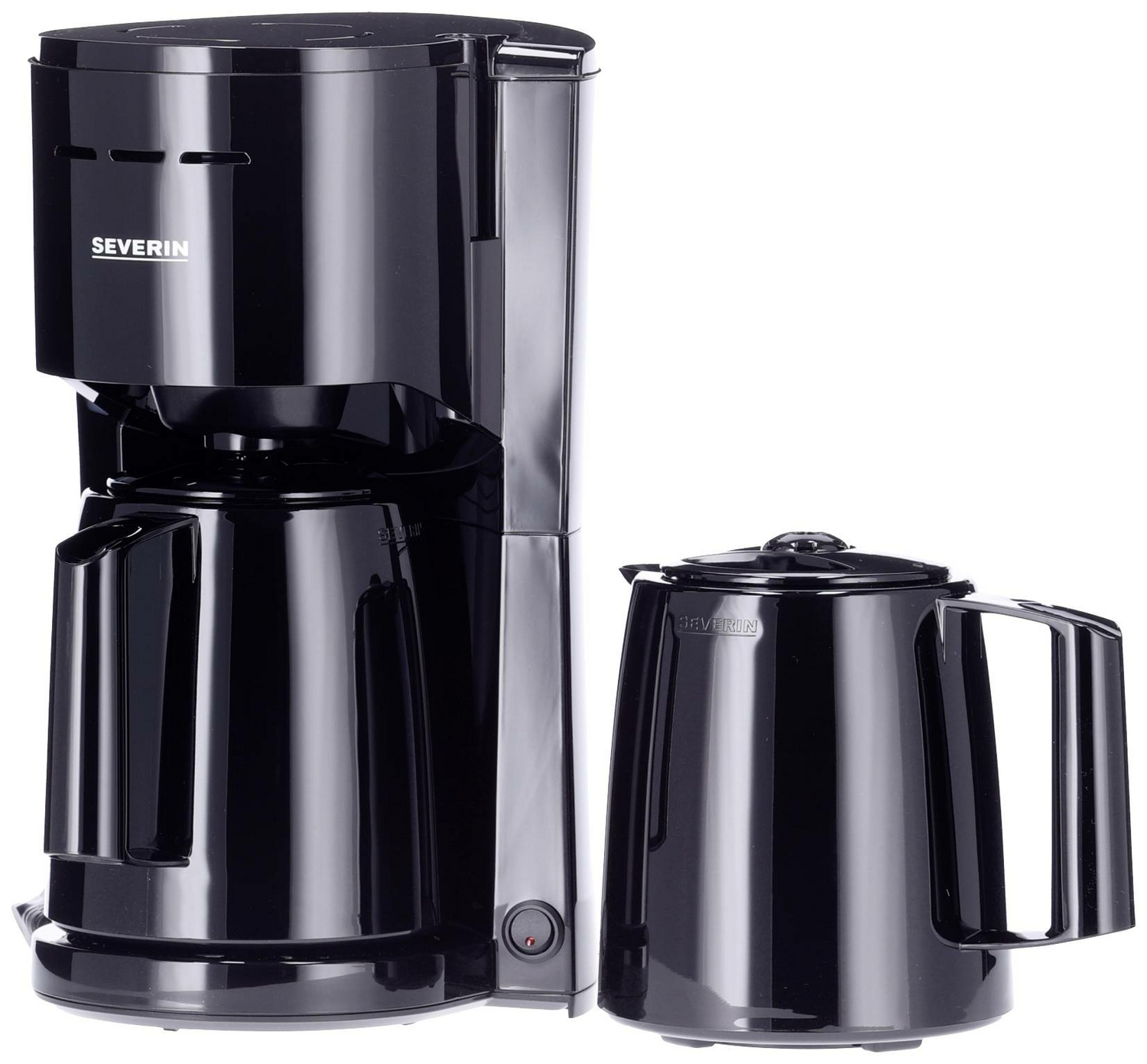 Severin Kaffeemaschine Schwarz Fassungsvermögen 8 Tassen Isolierkannen Kaffee B-Ware