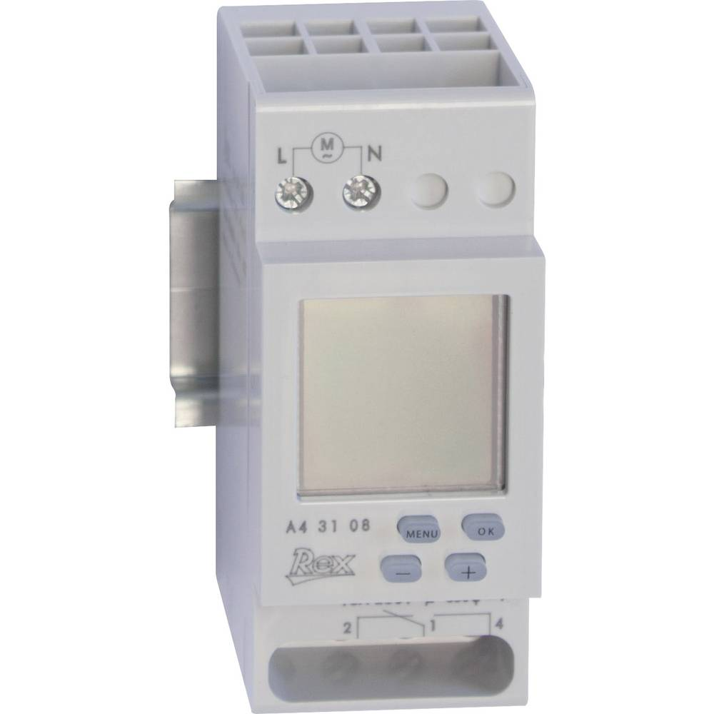 Rex Zeitschaltuhren A43108 Hutschienen Zeitschaltuhr 230 V Schaltuhr Zeitmesser B-Ware - 4010957431082