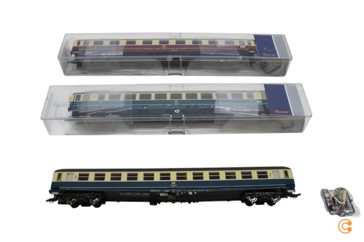 Roco H0 3er-Set Personenwagen EC 24 „Erasmus“ DB Modelleisenbahn SIEHE TEXT/FOTO