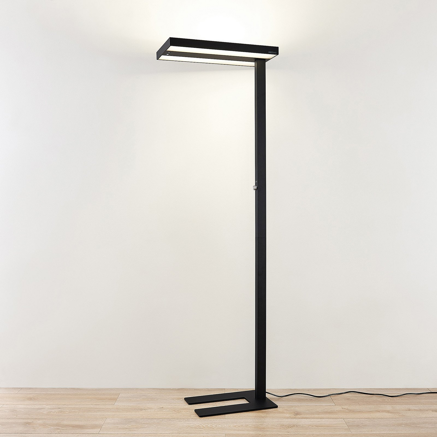 B-Ware Arcchio Nelvana Led Sensor Stehlampe Stehleuchte Bürolampe Lampe Leuchte Schwarz