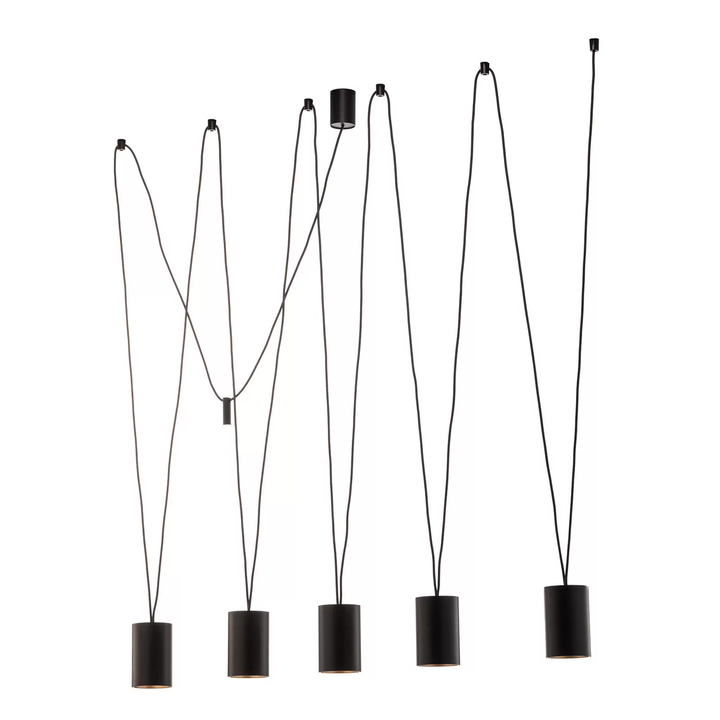 Nowodvorski Lighting Hängeleuchte More Tone Deckenlampe Schwarz Gold Fünfflammig B-Ware - 5903139781794