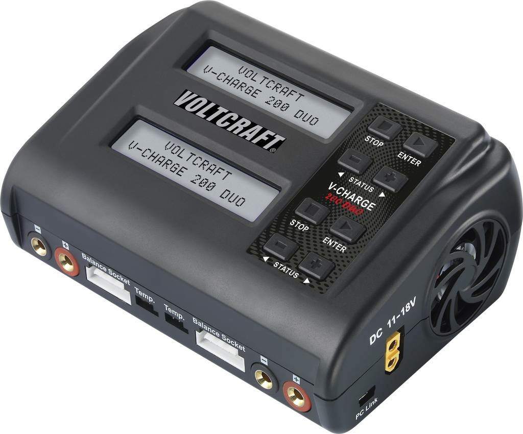 Voltcraft Modellbau Ladegerät Laden V Charge 200 Duo 10 A Li Ion Li Po Li Fe Po Li Hv  B-Ware