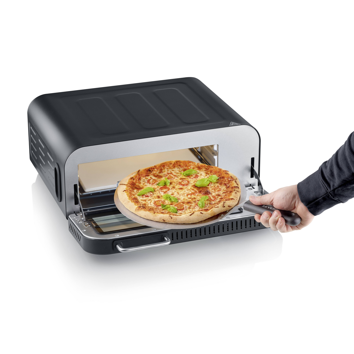 B-Ware Severin Serico Elektro Pizzaofen Ofen Display Pizzastein Timerfunktion58