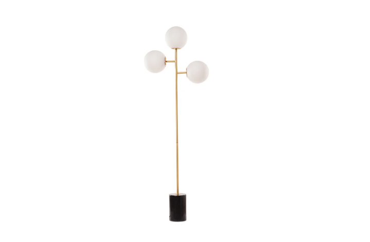 Pols Potten Full Moon Stehleuchte Stehlampe Lampe Schwarz Messing H 165 X ø 60cm B-Ware