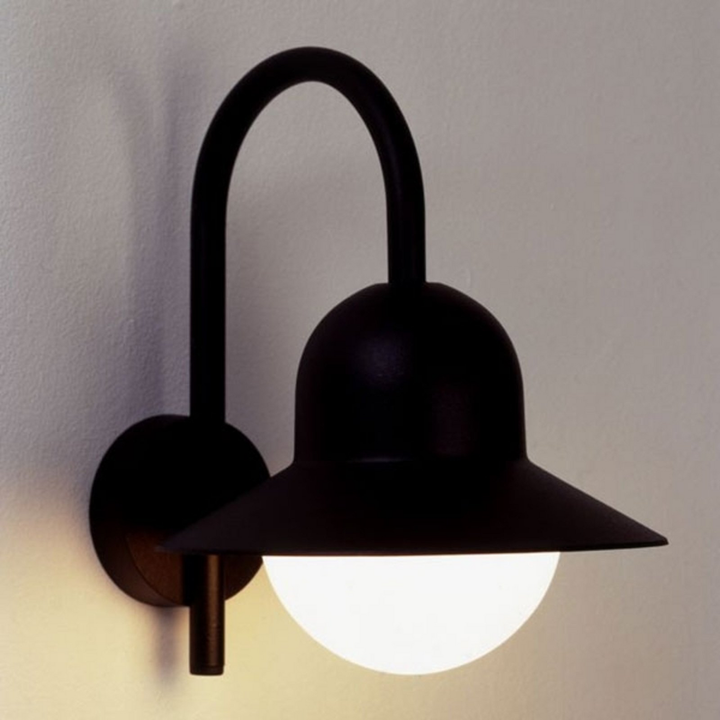Albert Leuchten Außenwandleuchte 183 in schlichter Form schwarz Wandlampe Lampe