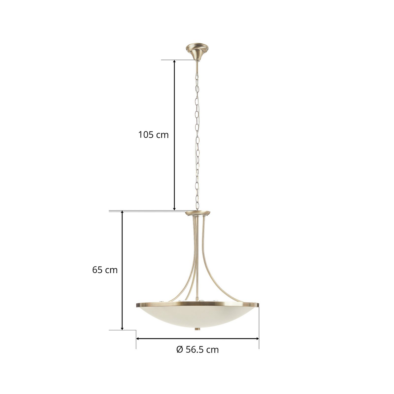 B-Ware Orion Hängeleuchte Talya ø 56,5cm Deckenlampe Pendelleuchte Deko Deckenlampe E27