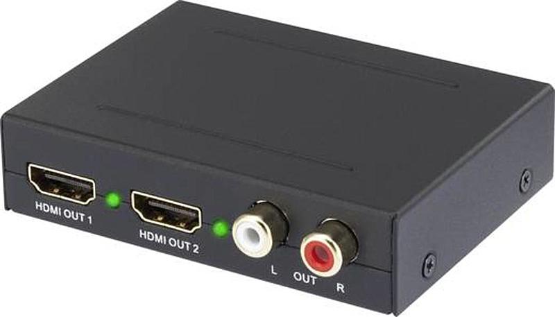 SpeaKa Professional 2 Port Audio Extraktor HDMI - HDMI, Cinch, Toslink Konver287