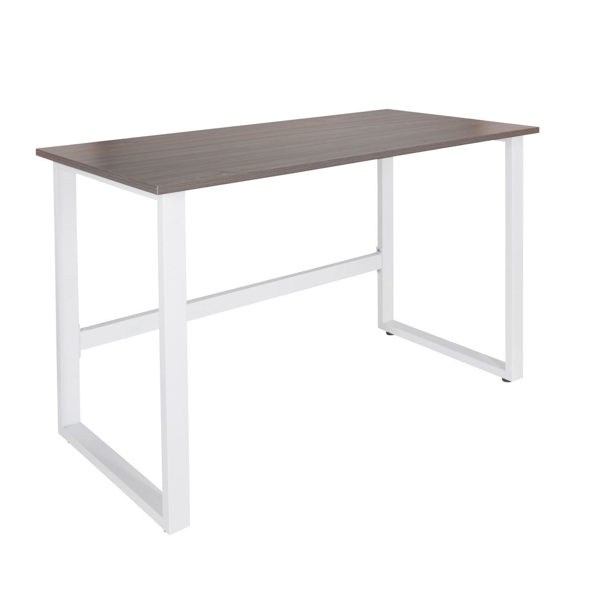 hjh OFFICE Schreibtisch Tisch Arbeitsplatz 120x60 cm grau weiß - 4064323014218