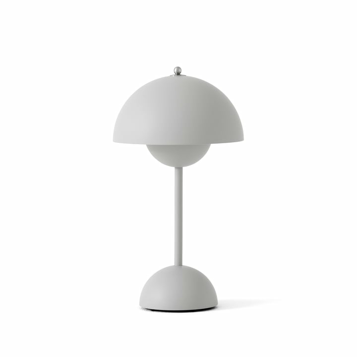 B-Ware &Tradition Flowerpot Akku Tischleuchte Vp9 Lampe Tischlampe Leselampe Hellgrau