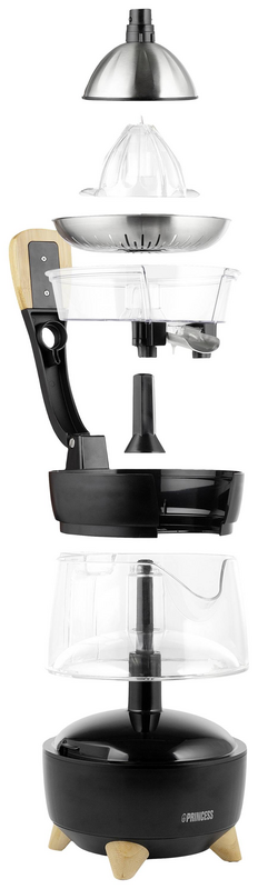 B-Ware Princess Zitruspresse Pur 300 W Bpa Frei Schwarz Zitronenpresse Küchenkleingerät
