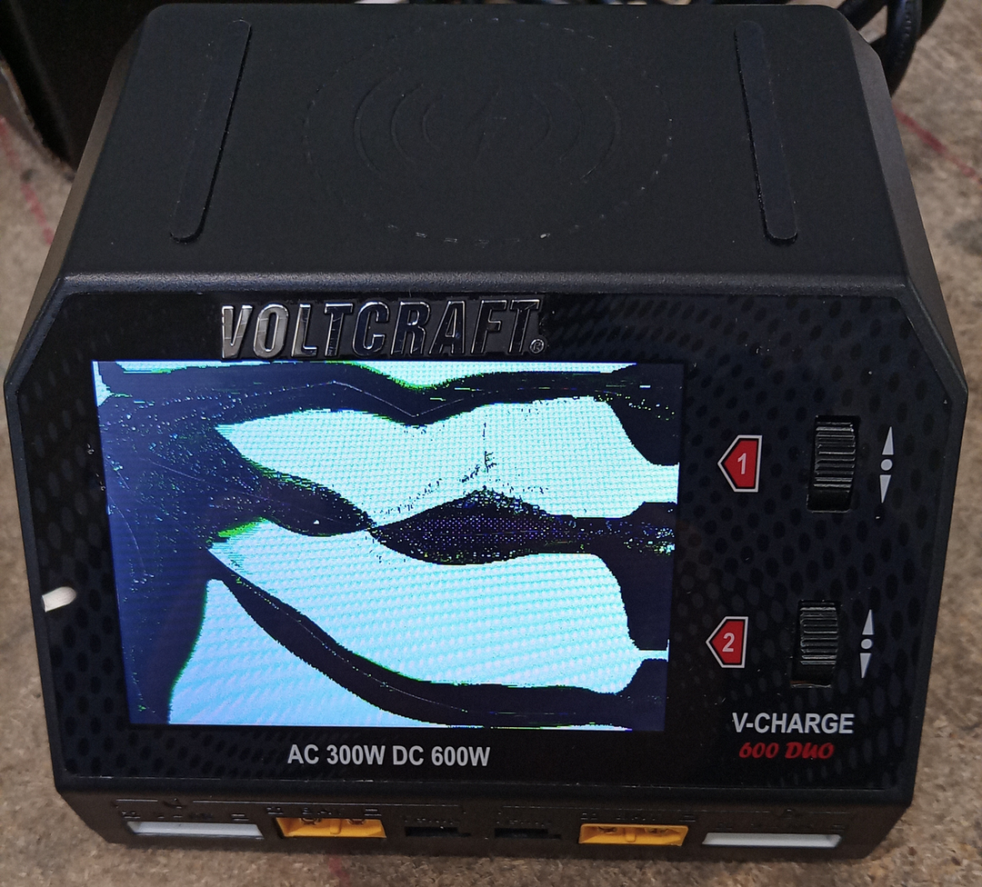 VOLTCRAFT V-Charge 600 DUO Modellbau-Ladegerät 16A LiPo LiHV LiIon DEFEKTWARE