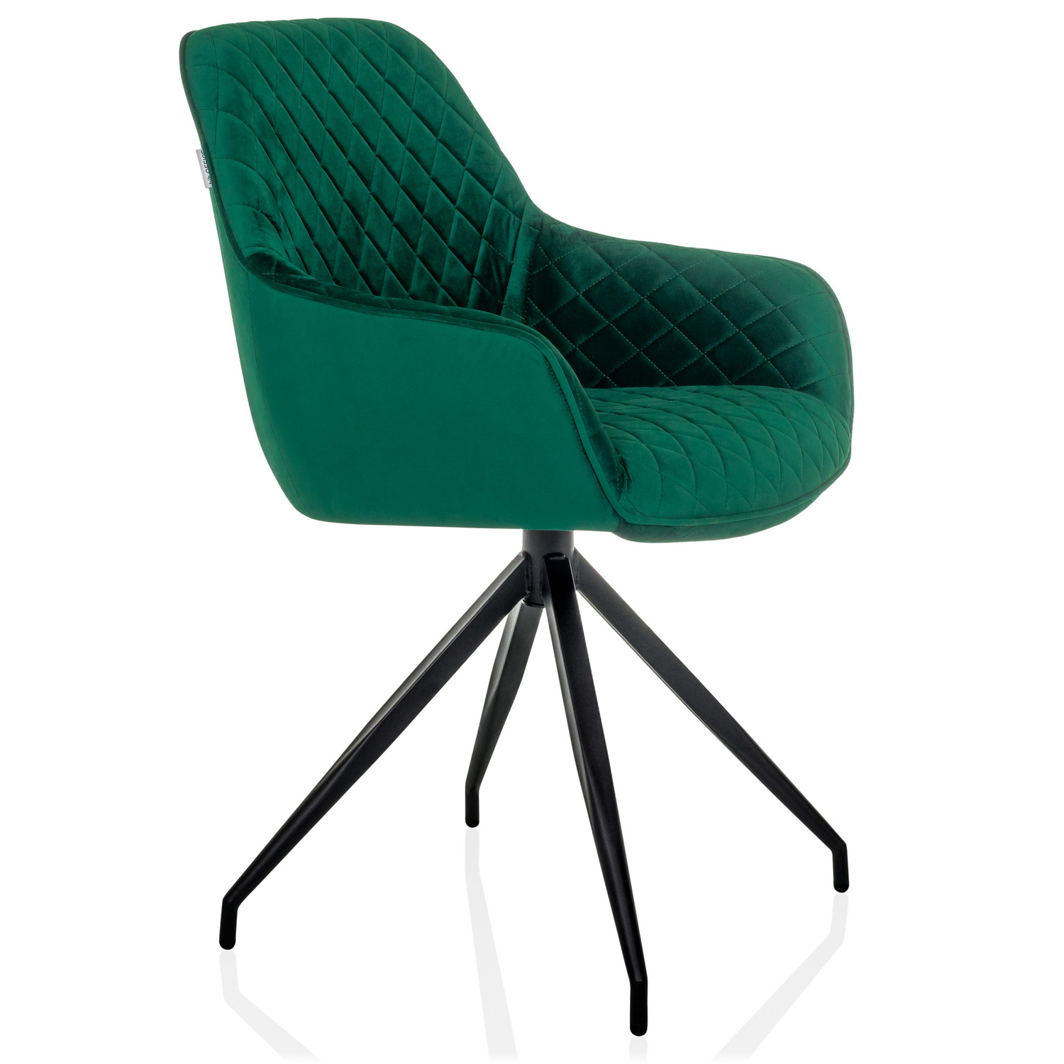 B-Ware Hjh Living Diningstuhl Schalenstuhl Esszimmerstuhl Samt Grün Gepolstert