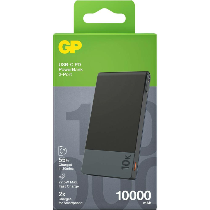 GP Batteries MP10B Powerbank 10000 mAh Akku-Ladegeräte Powerstation  Batterie