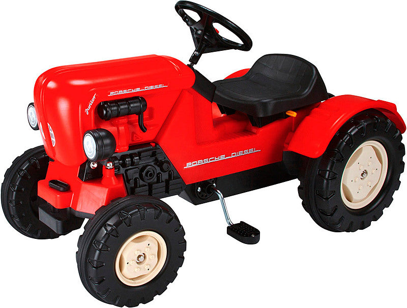 Big Porsche Diesel Junior Traktor Sitz Verstellbar Bis 50 Kg Rot Trettraktor B-Ware