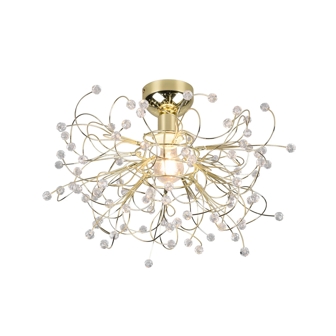 Reality Leuchten Deckenleuchte Gloria Deckenlampe Leuchte E27 einflammig messing