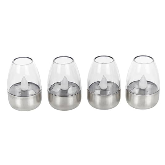 B-Ware Lindby Pedas LED-Solar-Tischleuchten Solarleuchte Solarlampe Tischlampe 10er Set